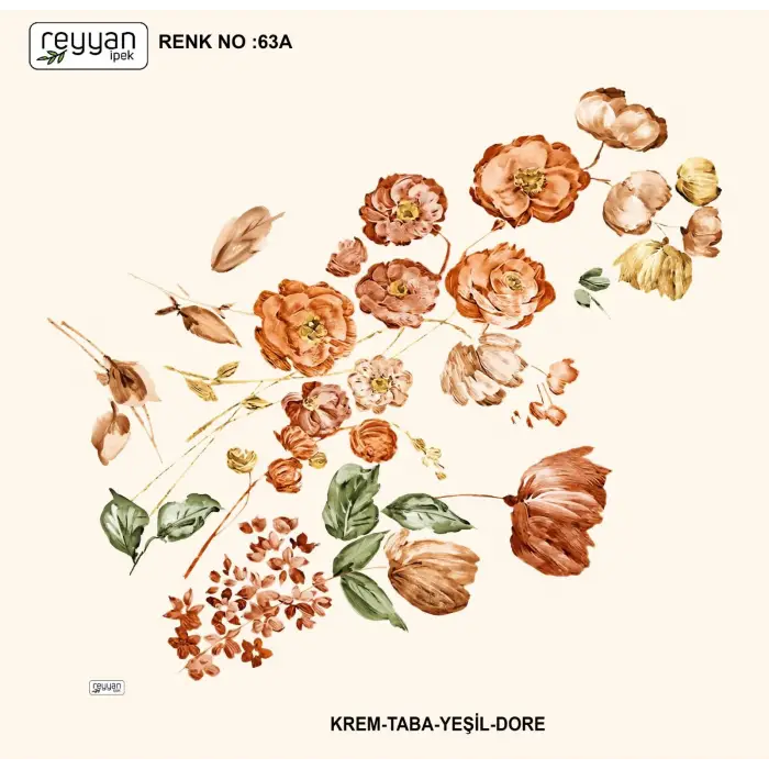 Reyyan İpek 100 cm Oyalık Yazma (ryyn-394-06)