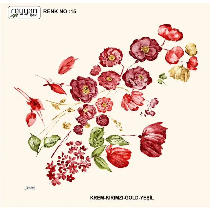 Reyyan İpek 100 cm Oyalık Yazma (ryyn-394-10)