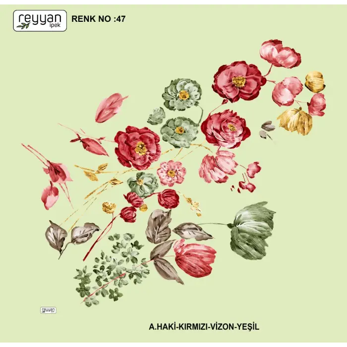 Reyyan İpek 100 cm Oyalık Yazma (ryyn-394-14)