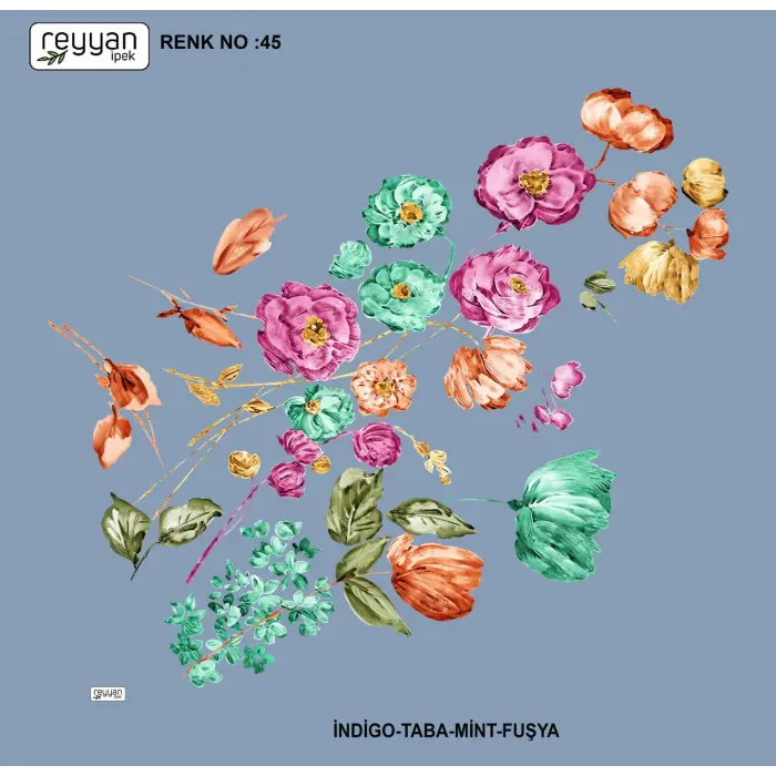 Reyyan İpek 100 cm Oyalık Yazma (ryyn-394-18)