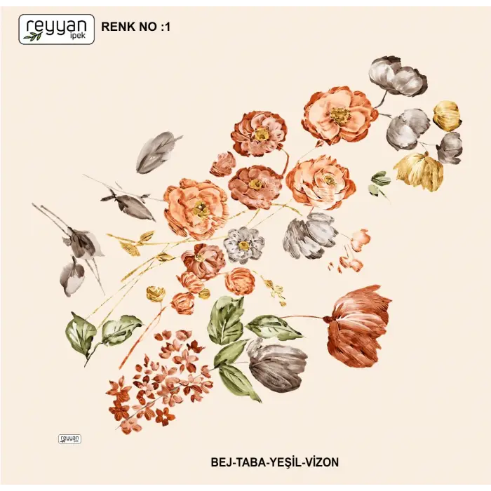 Reyyan İpek 100 cm Oyalık Yazma (ryyn-394-27)
