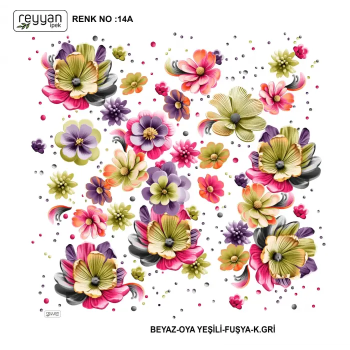 Reyyan İpek 100 cm Oyalık Yazma (ryyn-395-19)