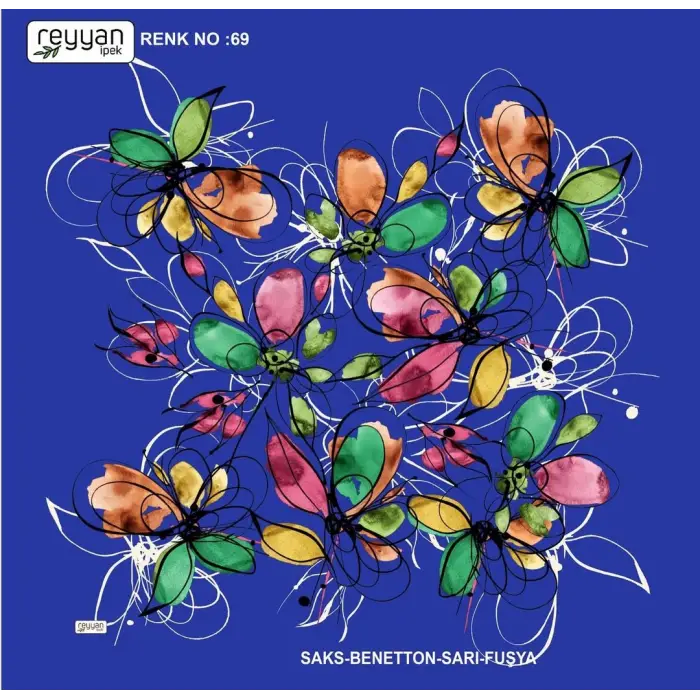 Reyyan İpek 100 cm Oyalık Yazma (ryyn-397-01)