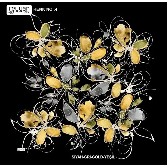 Reyyan İpek 100 cm Oyalık Yazma (ryyn-397-07)