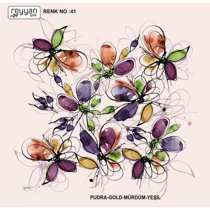 Reyyan İpek 100 cm Oyalık Yazma (ryyn-397-08)