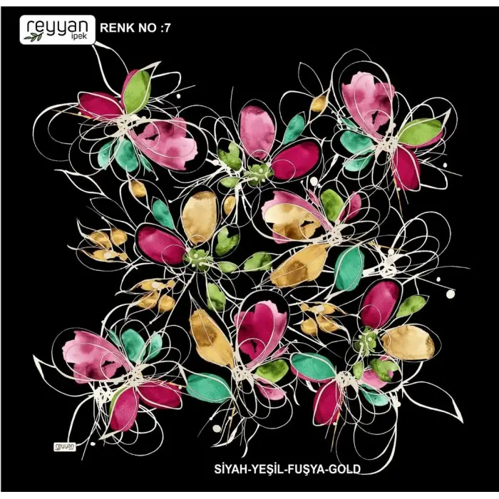 Reyyan İpek 100 cm Oyalık Yazma (ryyn-397-16)