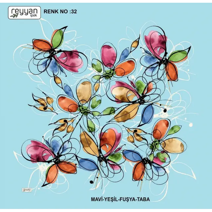 Reyyan İpek 100 cm Oyalık Yazma (ryyn-397-22)