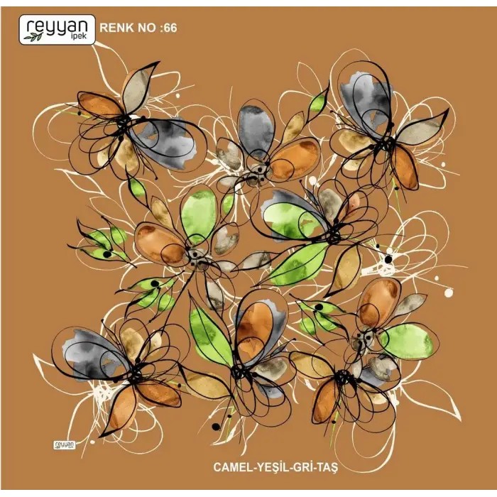 Reyyan İpek 100 cm Oyalık Yazma (ryyn-397-29)