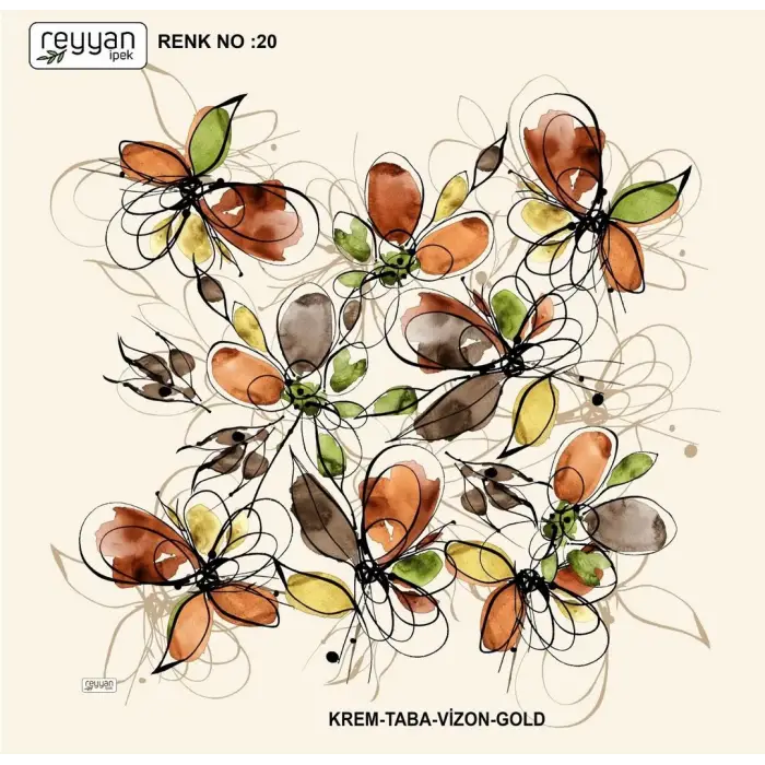 Reyyan İpek 100 cm Oyalık Yazma (ryyn-397-31)