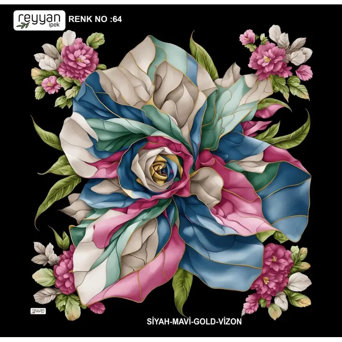 Reyyan İpek 100 cm Oyalık Yazma (ryyn-398-02)