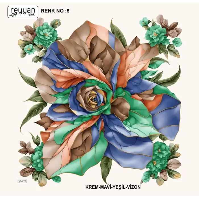 Reyyan İpek 100 cm Oyalık Yazma (ryyn-398-03)