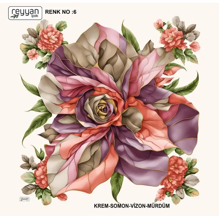 Reyyan İpek 100 cm Oyalık Yazma (ryyn-398-04)