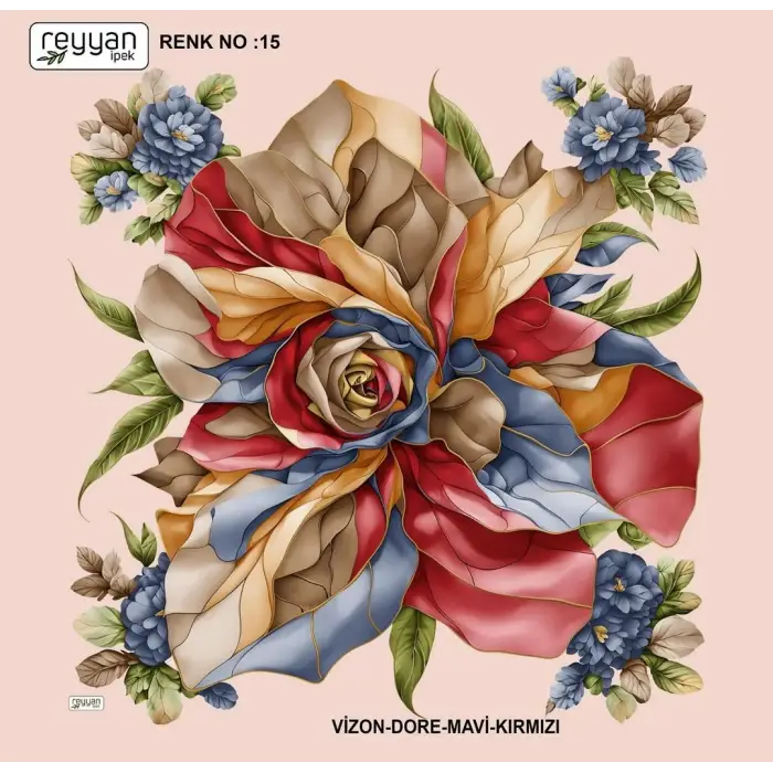 Reyyan İpek 100 cm Oyalık Yazma (ryyn-398-14)