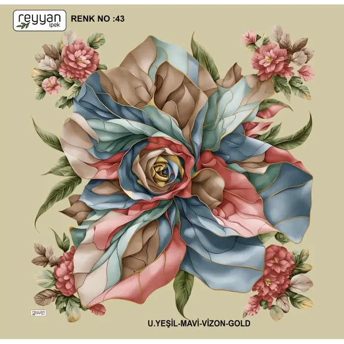 Reyyan İpek 100 cm Oyalık Yazma (ryyn-398-15)