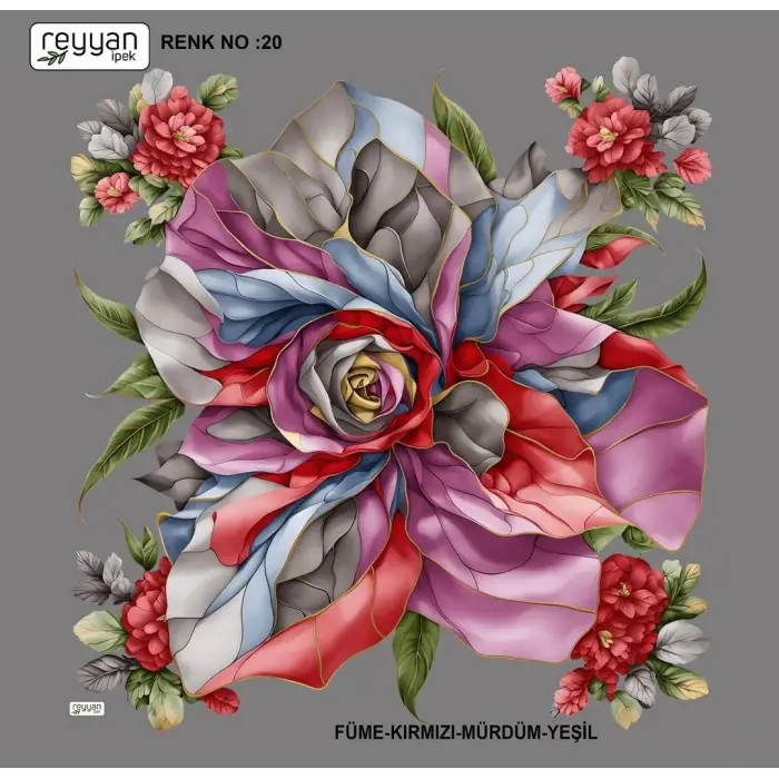 Reyyan İpek 100 cm Oyalık Yazma (ryyn-398-16)