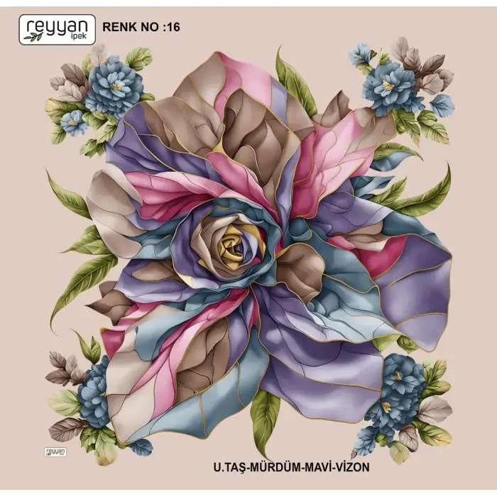 Reyyan İpek 100 cm Oyalık Yazma (ryyn-398-18)