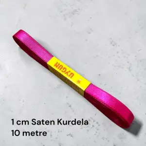 1 cm Saten Kurdele (10 mt.) - (SK-01-14)