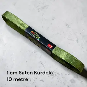 1 cm Saten Kurdele (10 mt.) - (SK-01-18)