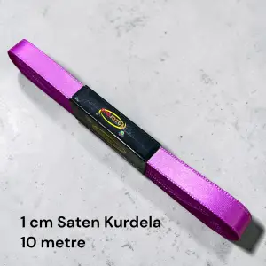 1 cm Saten Kurdele (10 mt.) - (SK-01-15)