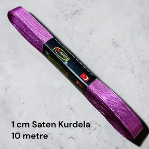 1 cm Saten Kurdele (10 mt.) - (SK-01-21)