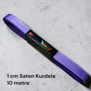 1 cm Saten Kurdele (10 mt.) - (SK-01-04)