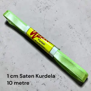 1 cm Saten Kurdele (10 mt.) - (SK-01-12)
