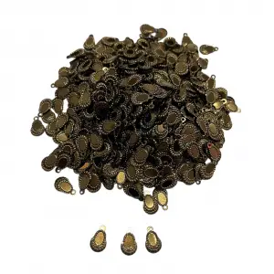 Pleksi Oya İşleme Pulu Hürrem Küpe Model (Bakır) (pul05-04)