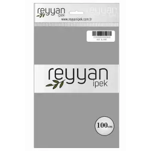 Reyyan İpek 100 Cm Düz Poşetli Yazma (Açık Gri)-052