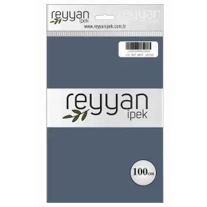 Reyyan İpek 100 Cm Düz Poşetli Yazma (Kot Mavi)-108