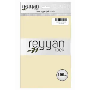 Reyyan İpek 100 Cm Düz Poşetli Yazma (Krem)-002