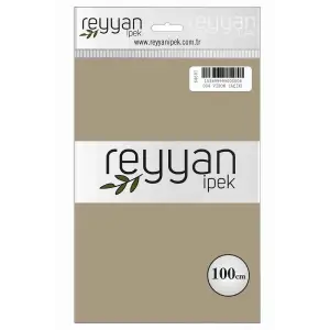 Reyyan İpek 100 Cm Düz Poşetli Yazma (Vizon)-004