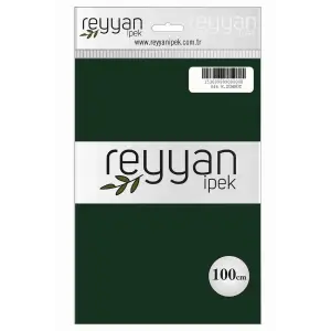 Reyyan İpek 100 Cm Düz Poşetli Yazma (Koyu Zümrüt)-046