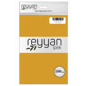 Reyyan İpek 100 Cm Düz Poşetli Yazma (Gold)-076