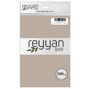 Reyyan İpek 100 Cm Düz Poşetli Yazma (Pastel Vizon)-153