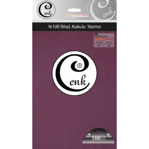 Cenk Düz 100 cm Poşetli Oyalık Yazma -(Açık Patlıcan)-(301-085)