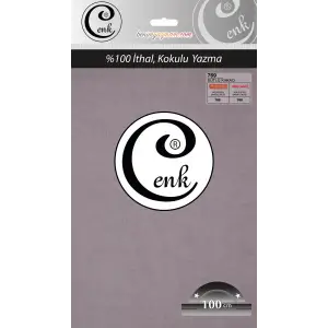 Cenk Düz 100 cm Poşetli Oyalık Yazma -(Kakao)-(301-769)