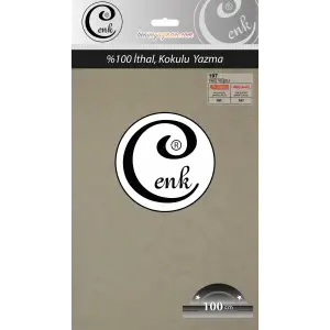 Cenk Düz 100 cm Poşetli Oyalık Yazma -(Yağ Yeşili)-(301-197)