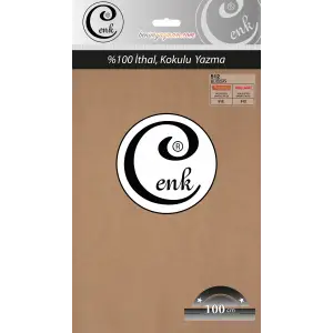 Cenk Düz 100 cm Poşetli Oyalık Yazma -(Buğday)-(301-512)