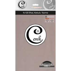 Cenk Düz 100 cm Poşetli Oyalık Yazma -(Ekru)-(301-142)