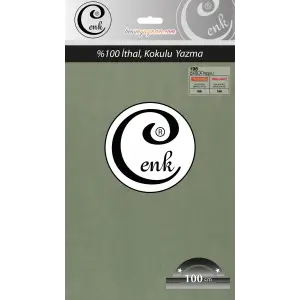 Cenk Düz 100 cm Poşetli Oyalık Yazma -(Çagla Yeşili)-(301-198)
