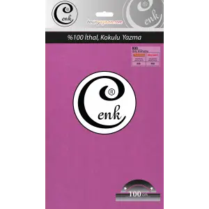 Cenk Düz 100 cm Poşetli Oyalık Yazma -(Gül Kurusu)-(301-830)