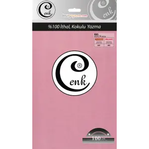 Cenk Düz 100 cm Poşetli Oyalık Yazma -(Koyu Pudra)-(301-693)