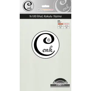 Cenk Düz 100 cm Poşetli Oyalık Yazma -(Krem)-(301-375)