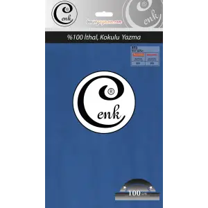 Cenk Düz 100 cm Poşetli Oyalık Yazma -(Kot Mavi)-(301-373)