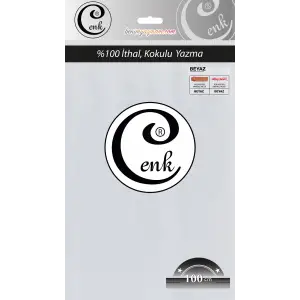 Cenk Düz 100 cm Poşetli Oyalık Yazma -(Beyaz)-(301-000)