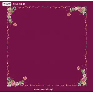 Reyyan İpek 100 cm Desenli Oyalık Yazma (ryyn-439-01)