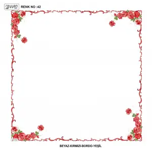 Reyyan İpek 100 cm Desenli Oyalık Yazma (ryyn-439-16)