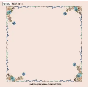 Reyyan İpek 100 cm Desenli Oyalık Yazma (ryyn-439-19)