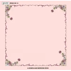 Reyyan İpek 100 cm Desenli Oyalık Yazma (ryyn-439-24)