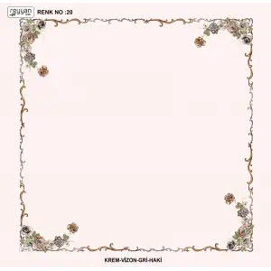 Reyyan İpek 100 cm Desenli Oyalık Yazma (ryyn-439-36)